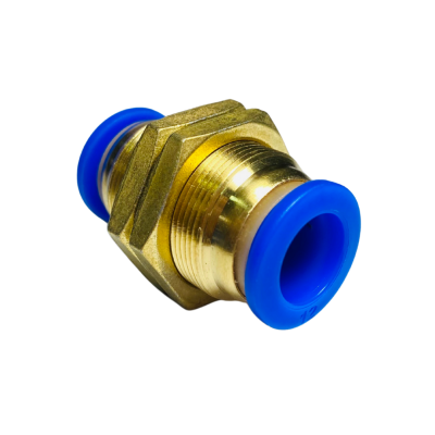 Conector pasa muro recto de 10mm CPM para tubing neumático Conector pasa muro recto de 10mm CPM para tubing neumático