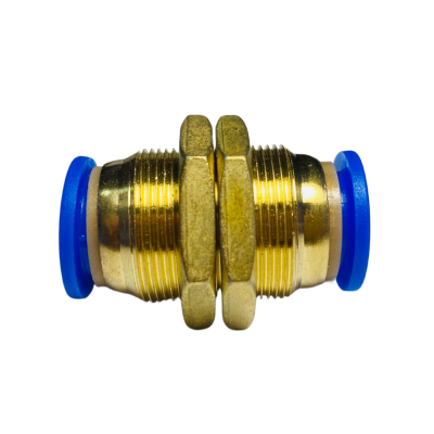 Conector pasa muro recto de 10mm CPM para tubing neumático Conector pasa muro recto de 10mm CPM para tubing neumático