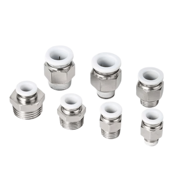Conector Neumatico Recto Macho con Hilo de 1/8" - 6mm | CPC