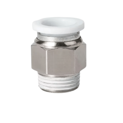 Conector Neumatico Recto Macho con Hilo de 1/4" - 8mm | CPC