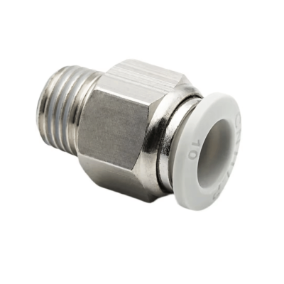 Conector Neumatico Recto Macho con Hilo de 1/4" - 10mm | CPC